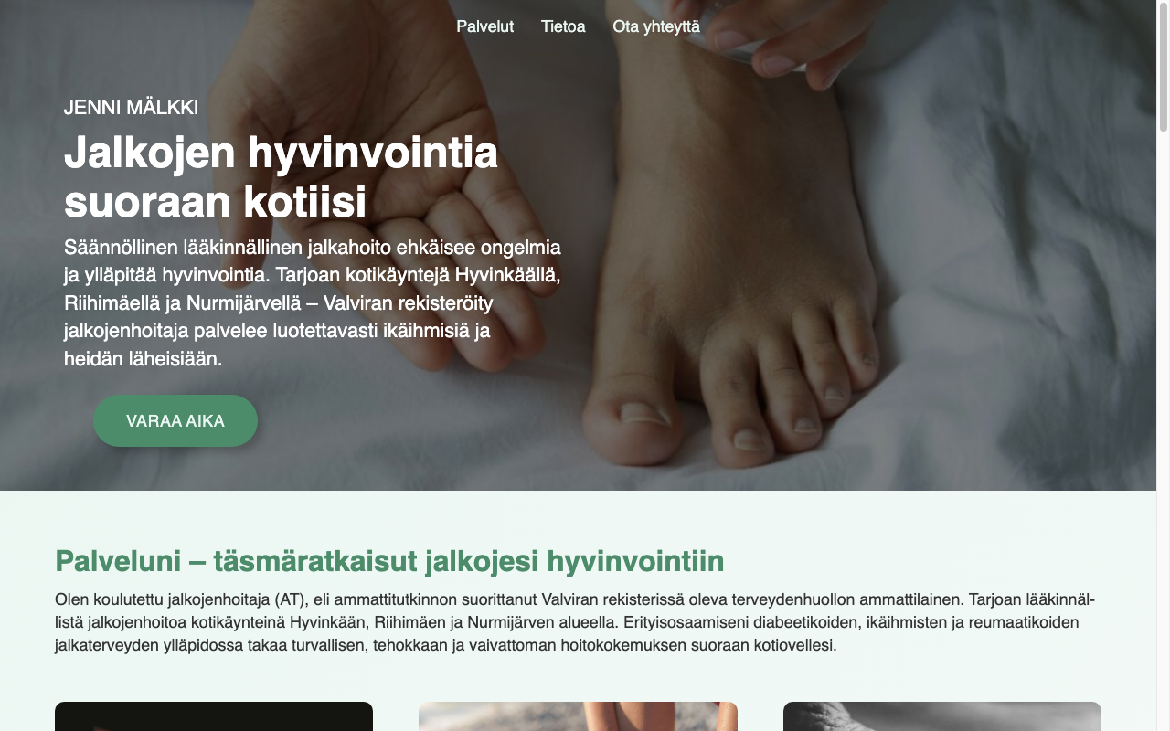Tmi Jenni Mälkki verkkosivusto